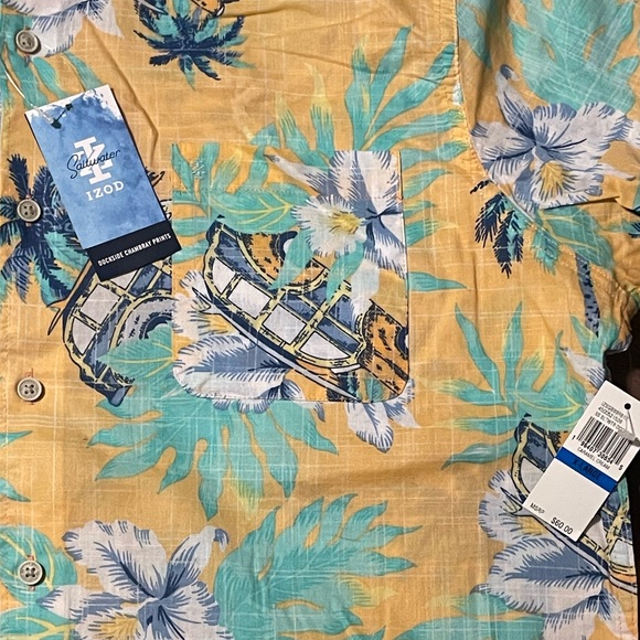 Men's IZOD Saltwater Dockside Button Front Shirt - Picture 5 of 5